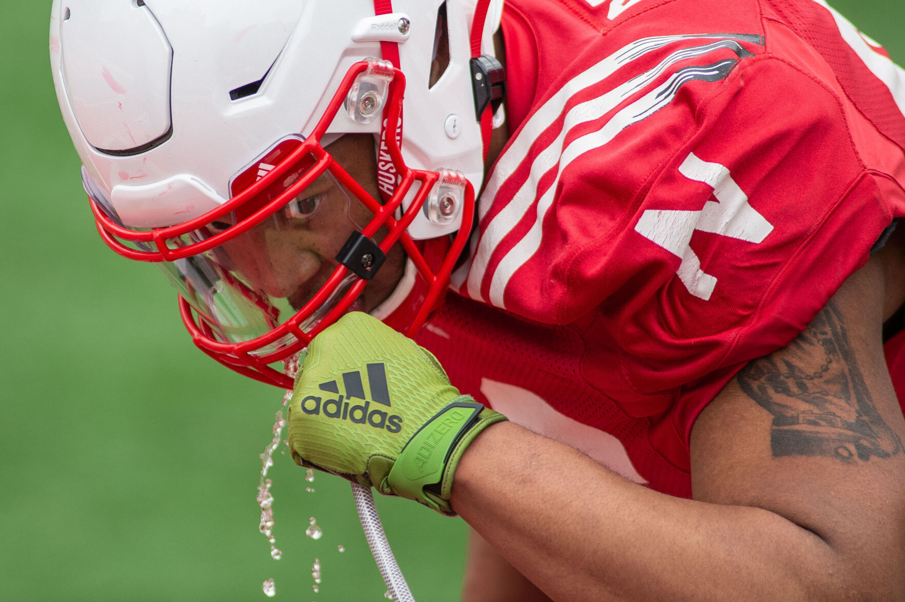 Nebraska football practice, 4.17
